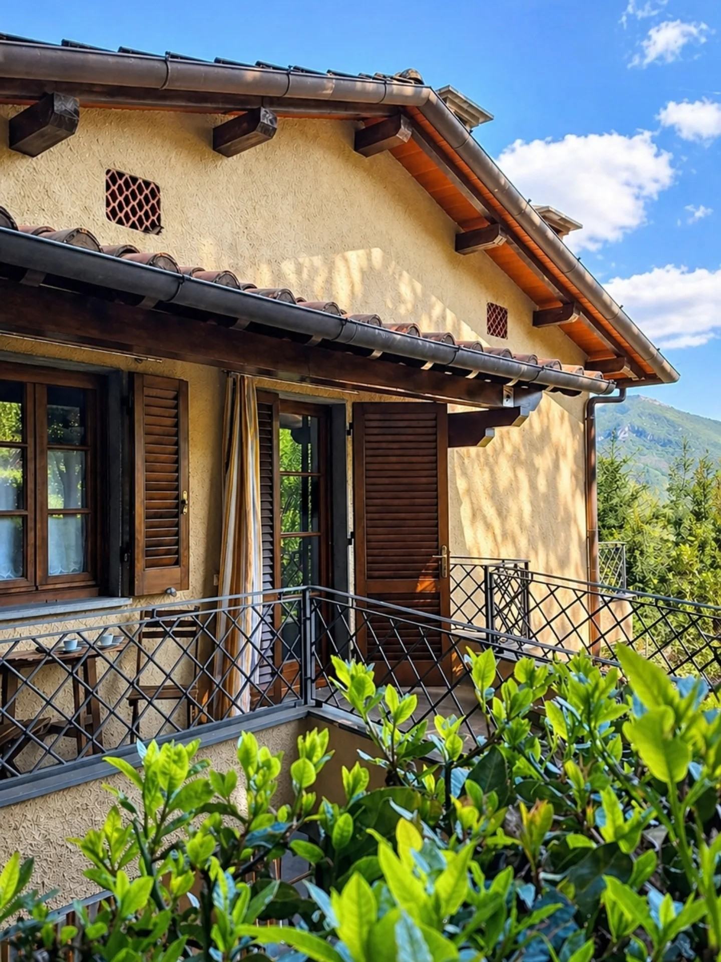 Terrazza panoramica e giardino privato di Villa Marisa con vista sulle Alpi Apuane
